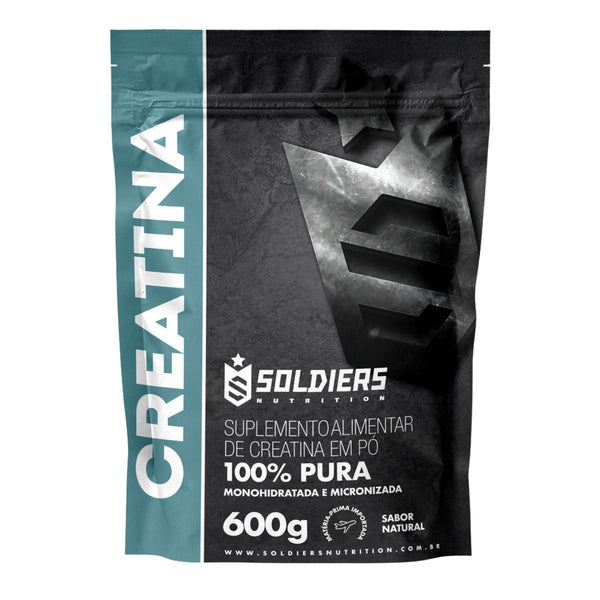 Creatina Monohidratada 600g - 100% Pura Importada - Soldiers Nutrition