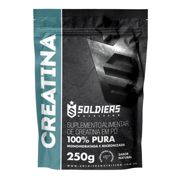 Creatina Monohidratada 250g - 100% Pura Importada - Soldiers Nutrition